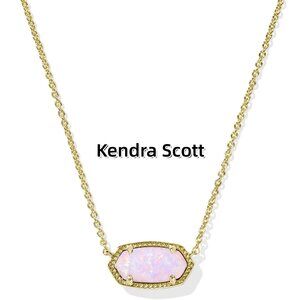 Elisa Gold Short Pendant Necklace